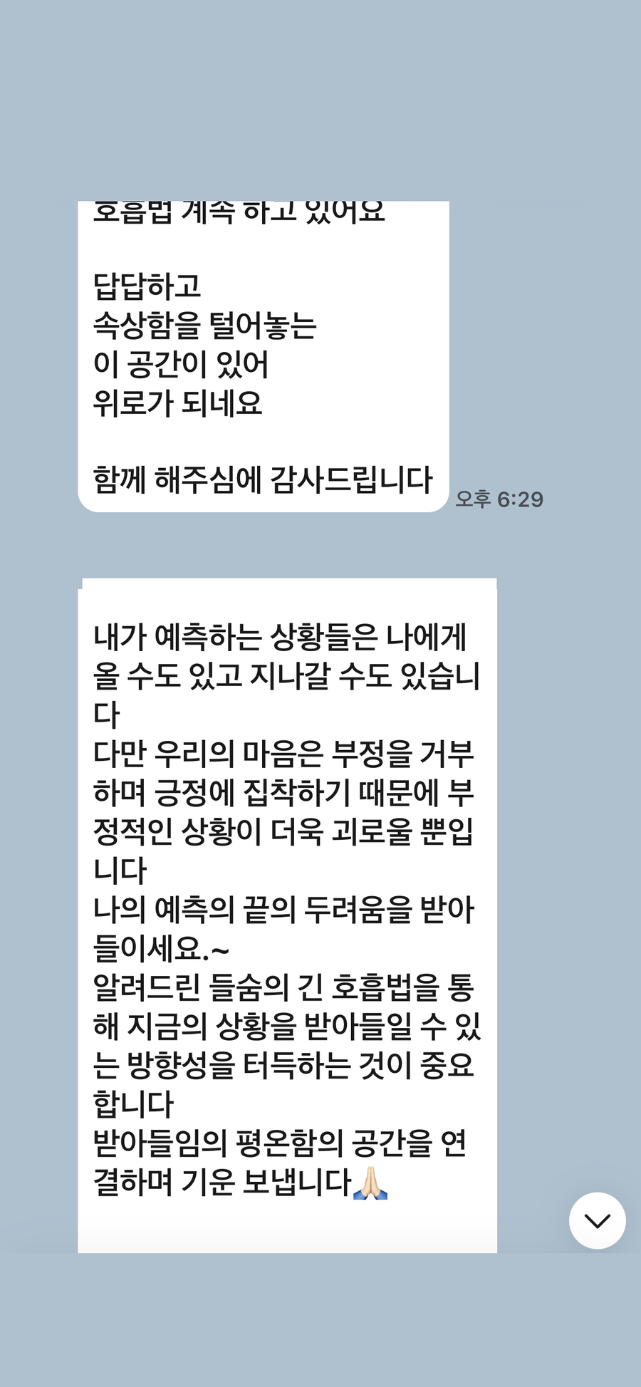 회원 기록과 지도자의 답